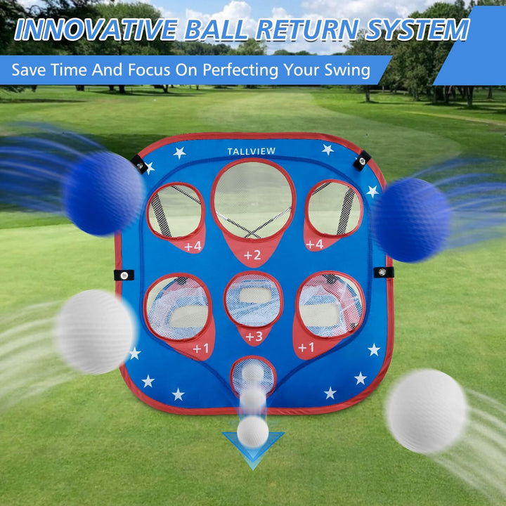 2 - in - 1 Pop - Up Golf Chipping Net - Dude Golf