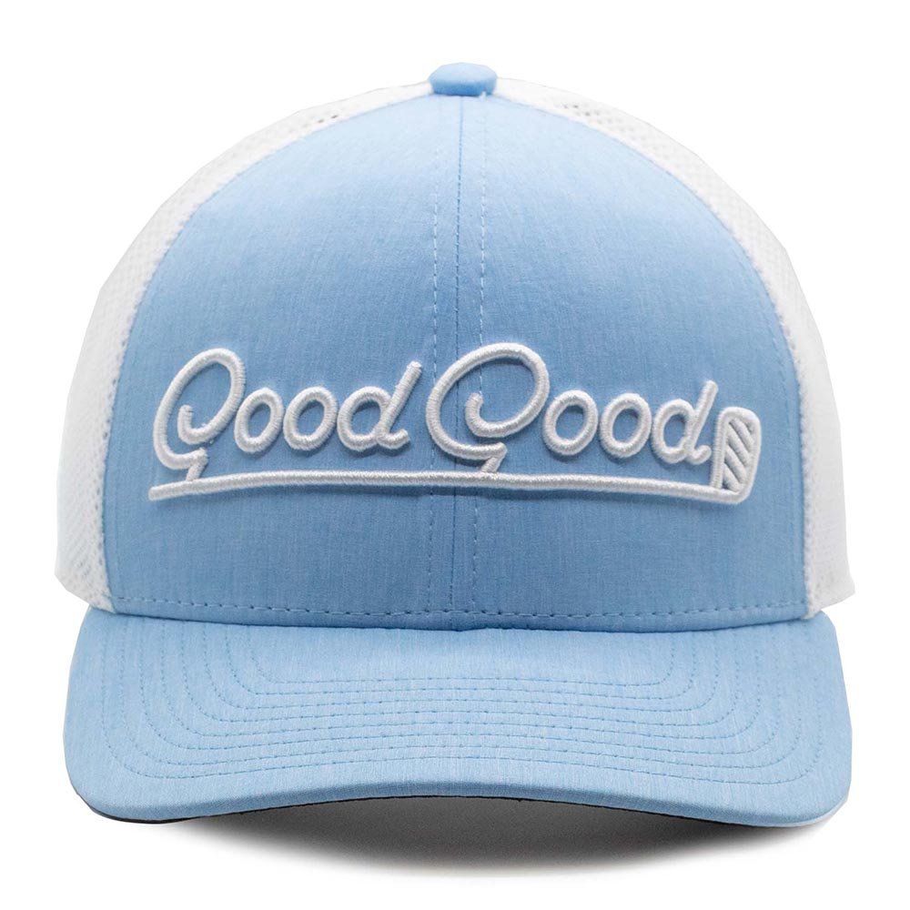 BIRDIE BLUE TRUCKER HAT - Dude Golf