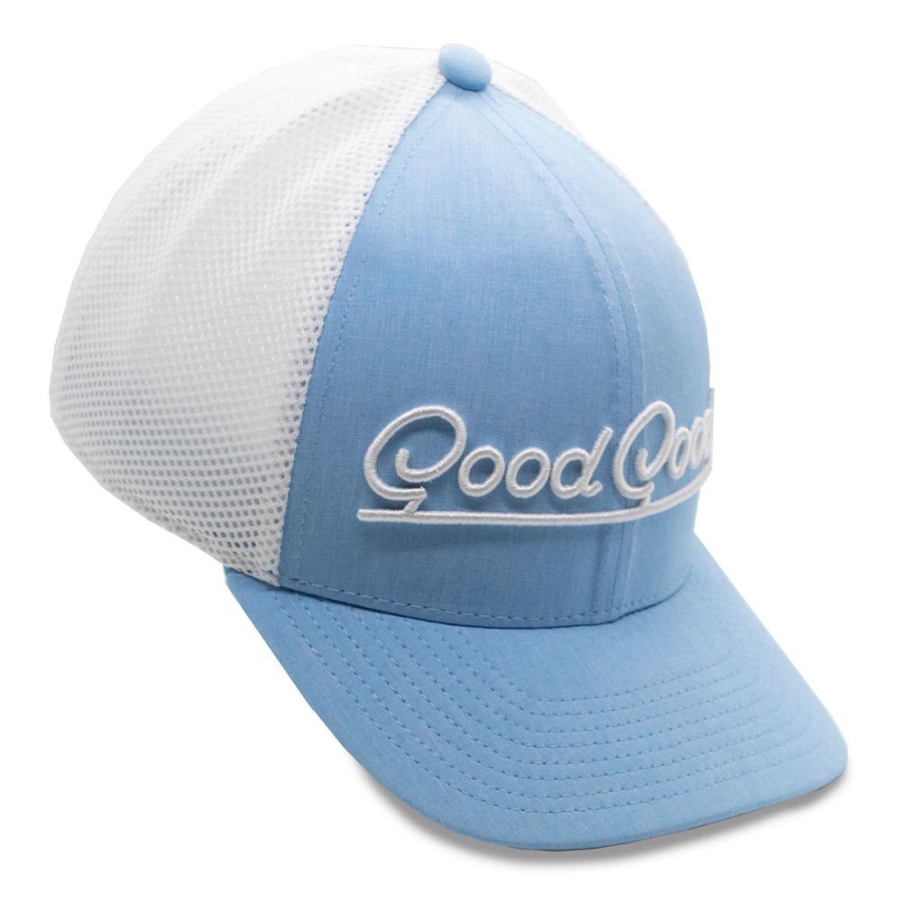 BIRDIE BLUE TRUCKER HAT - Dude Golf