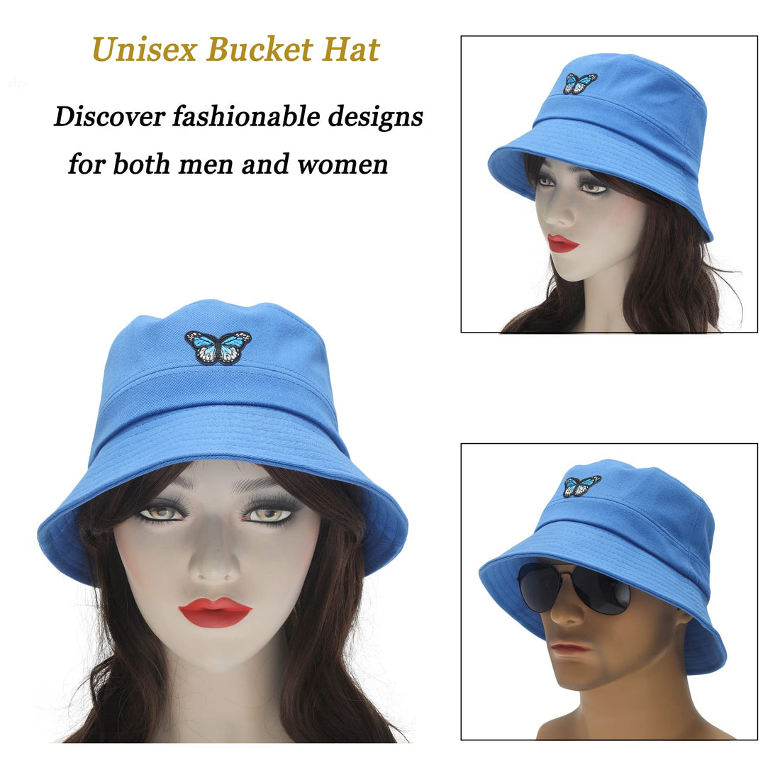 Fashion Embroidered Bucket Hat - Dude Golf