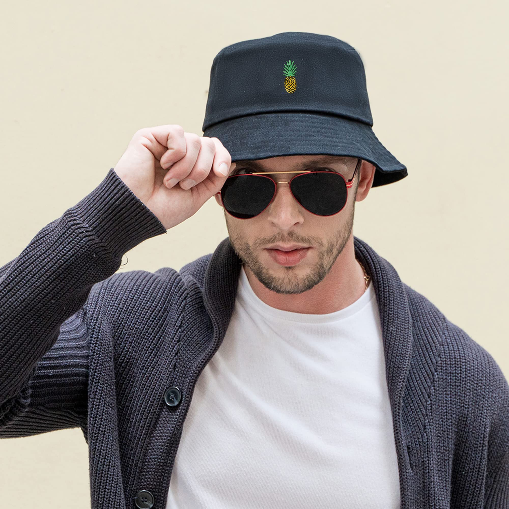 Fashion Embroidered Bucket Hat - Dude Golf
