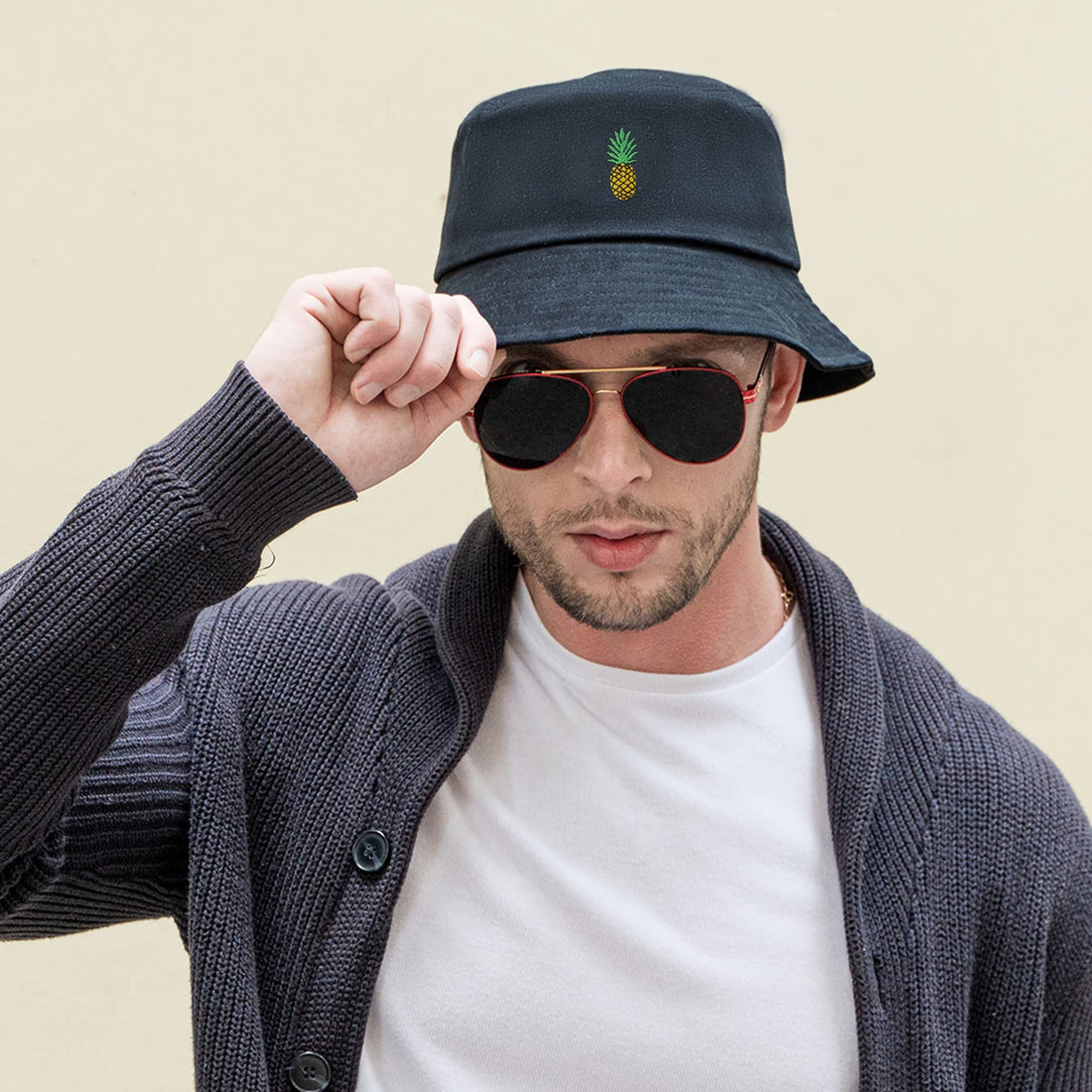 Fashion Embroidered Bucket Hat - Dude Golf