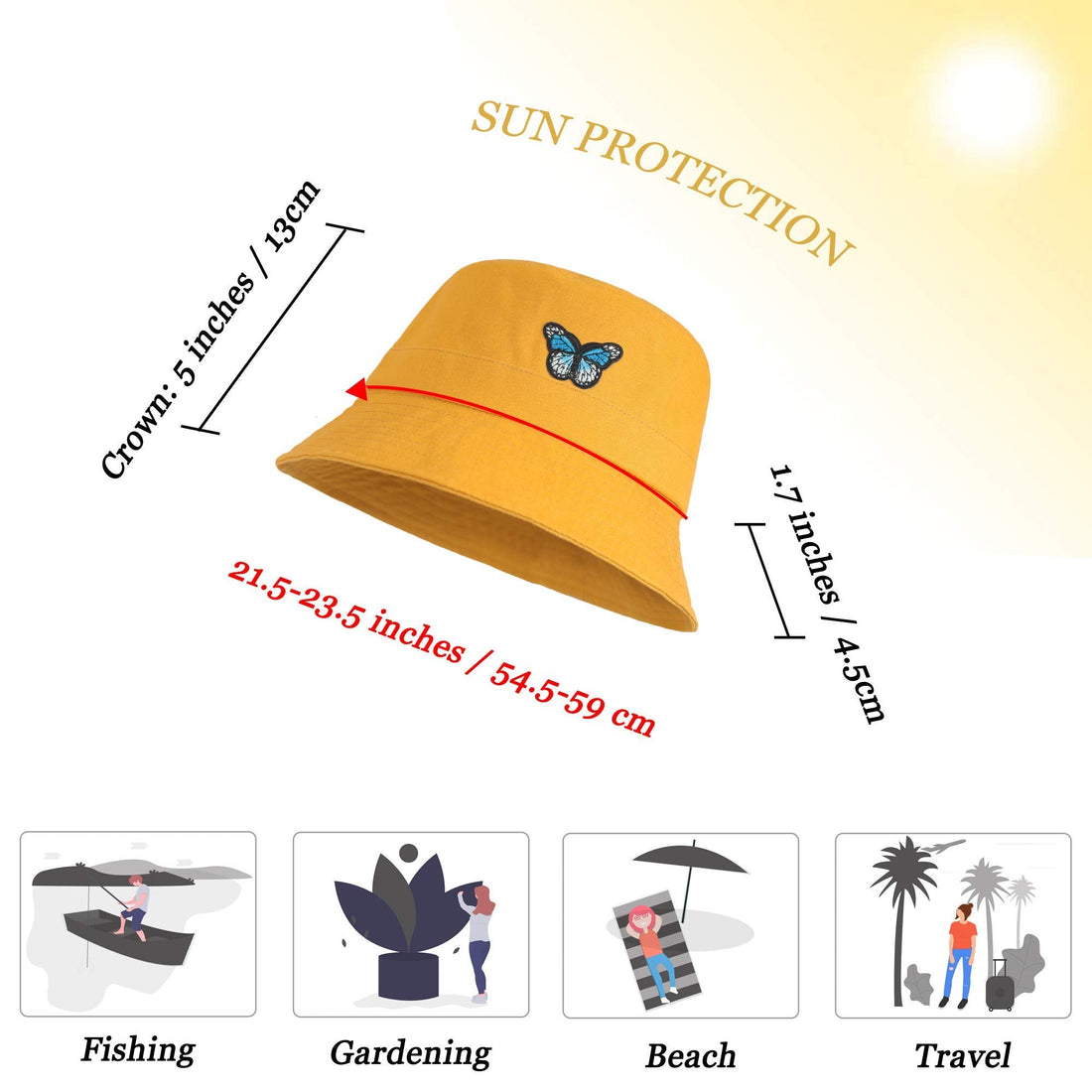 Fashion Embroidered Bucket Hat - Dude Golf