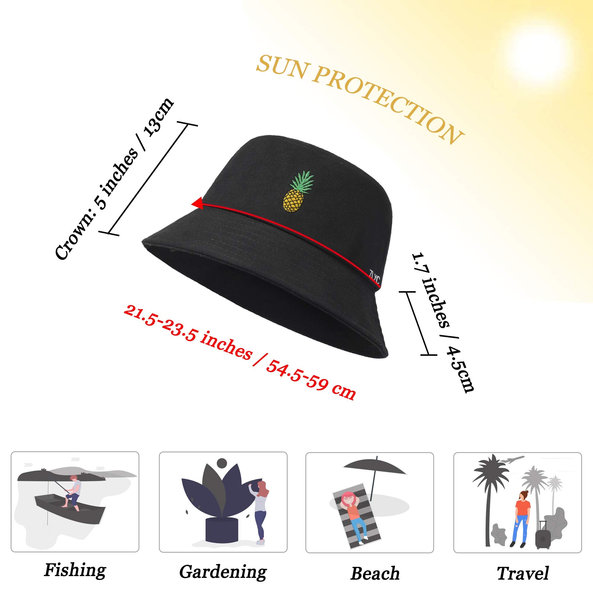 Fashion Embroidered Bucket Hat - Dude Golf