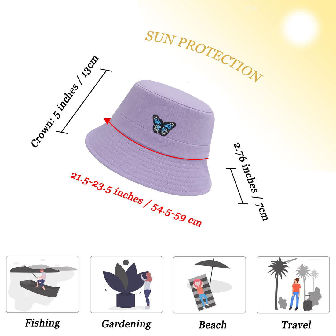 Fashion Embroidered Bucket Hat - Dude Golf