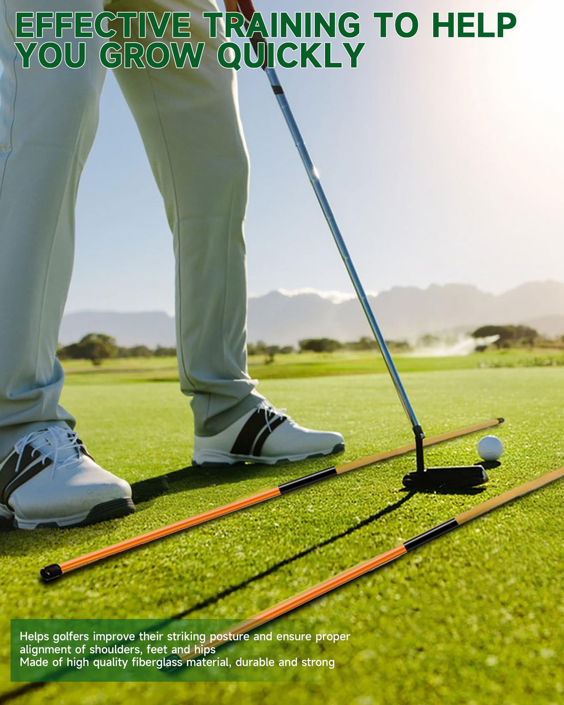 Golf Alignment Sticks (2 Sets) - Dude Golf