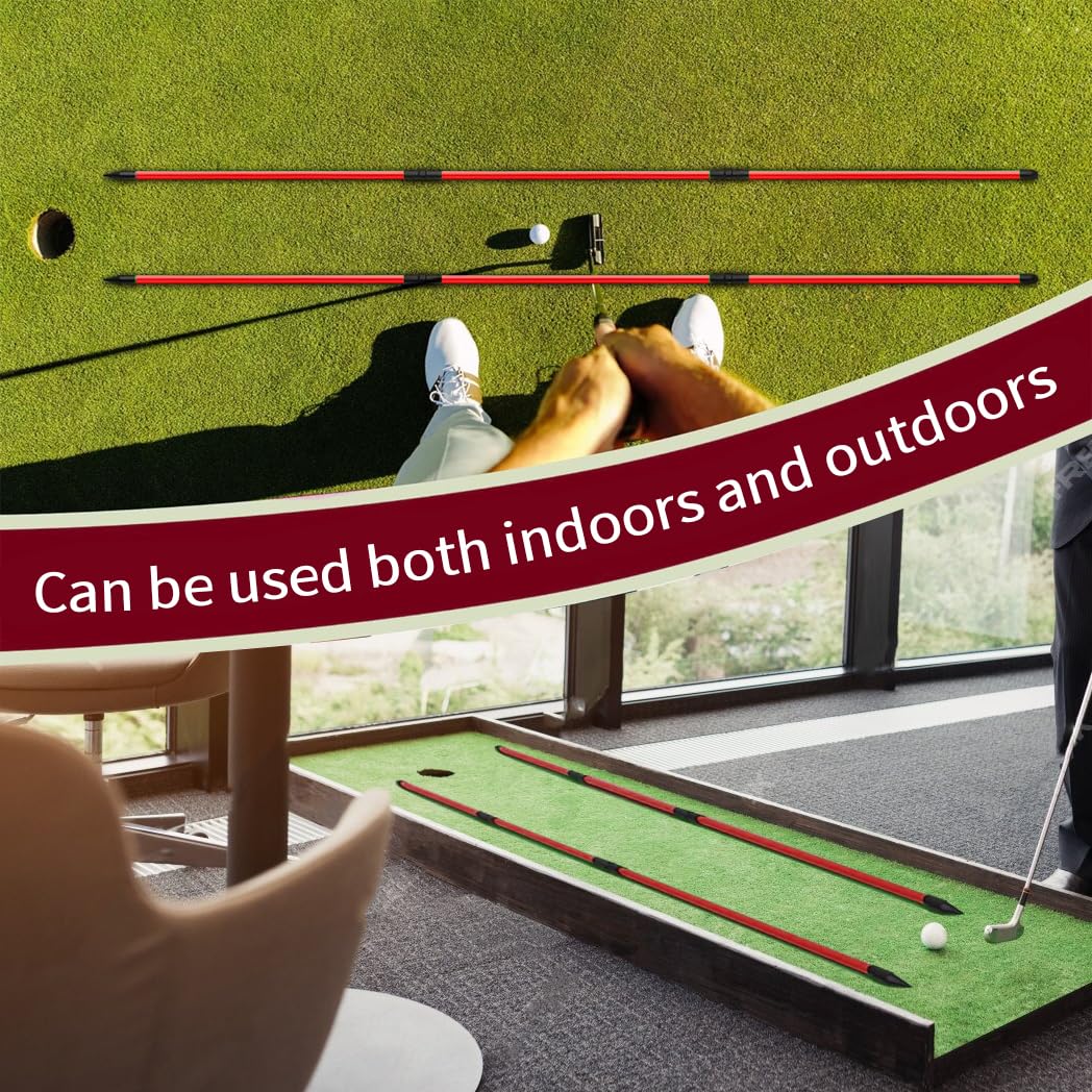 Golf Alignment Sticks (2 Sets) - Dude Golf
