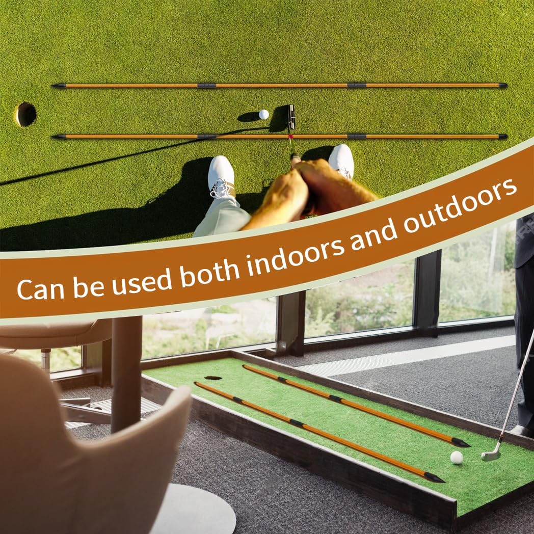 Golf Alignment Sticks (2 Sets) - Dude Golf