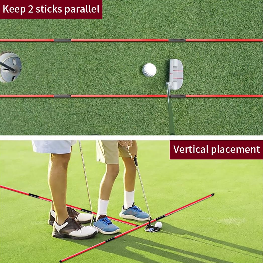 Golf Alignment Sticks (2 Sets) - Dude Golf