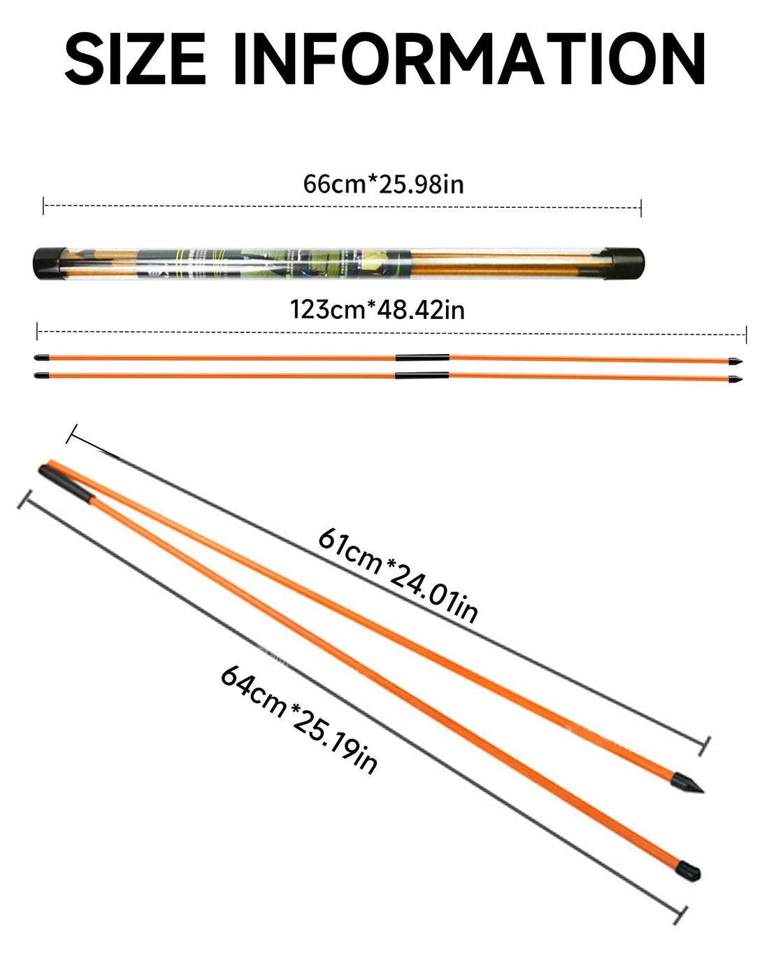 Golf Alignment Sticks (2 Sets) - Dude Golf