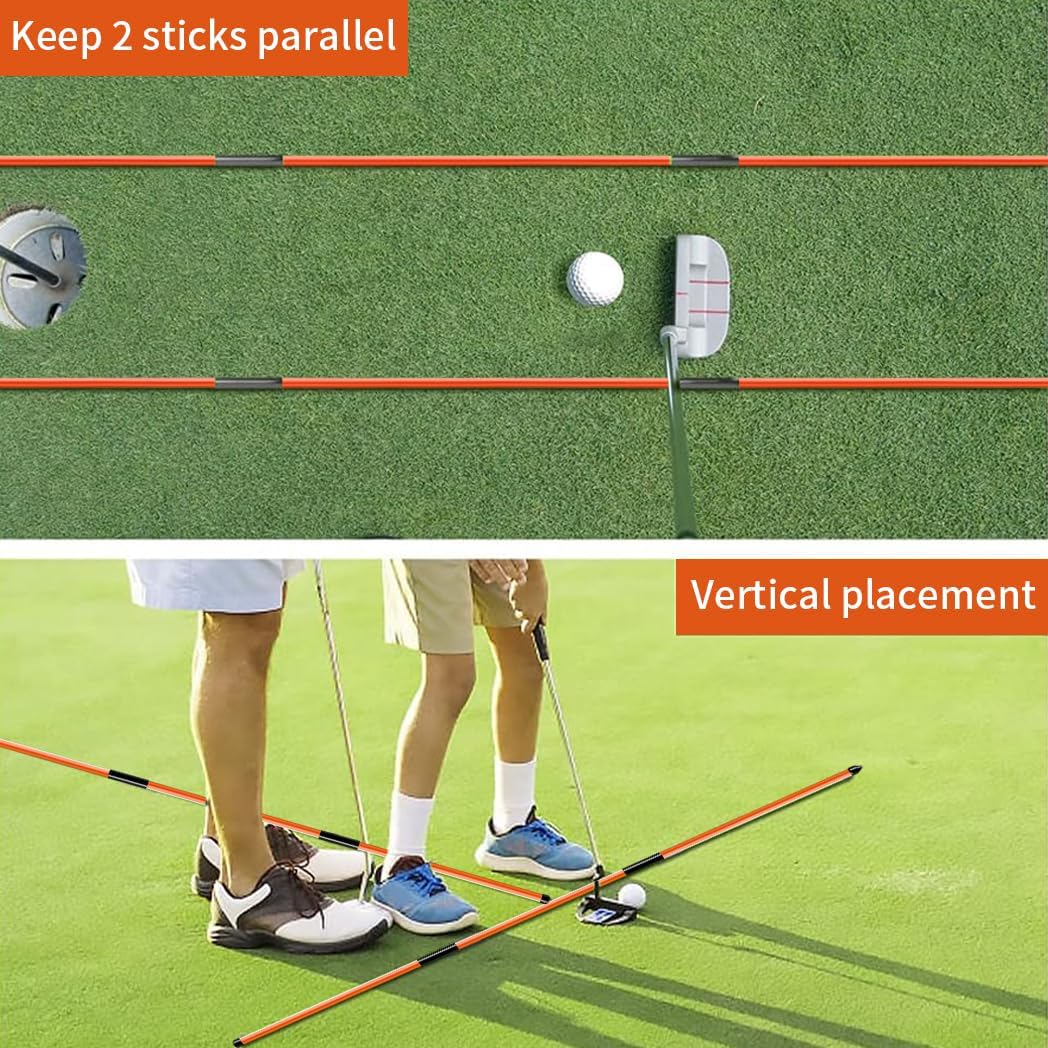 Golf Alignment Sticks (2 Sets) - Dude Golf