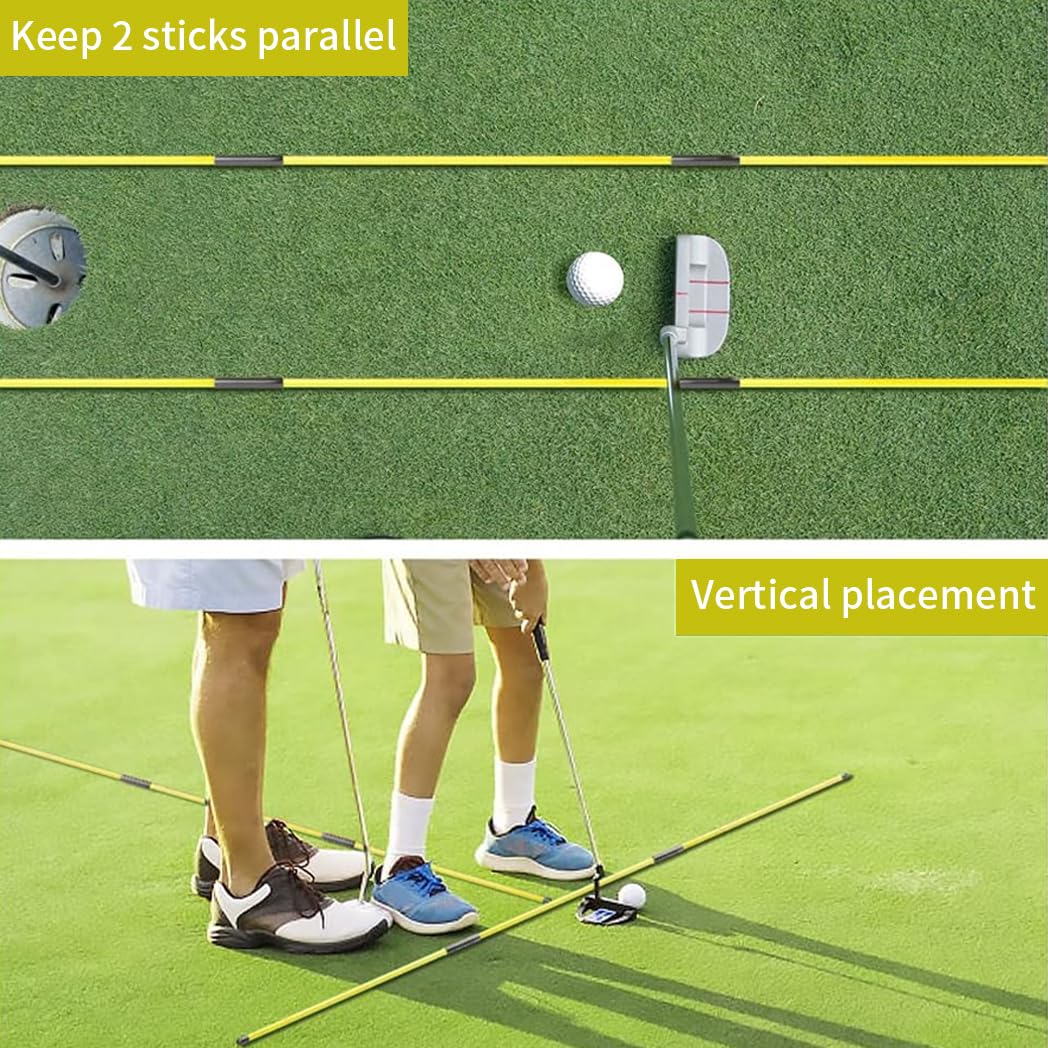Golf Alignment Sticks (2 Sets) - Dude Golf