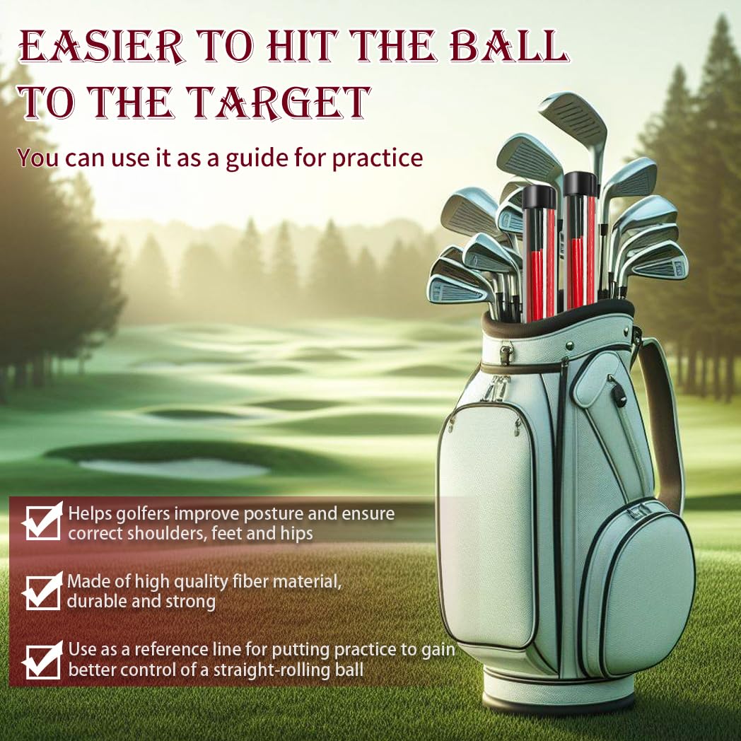 Golf Alignment Sticks (2 Sets) - Dude Golf