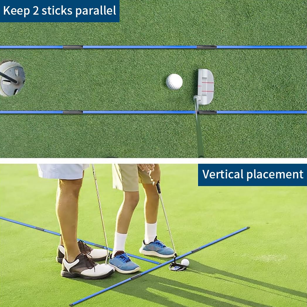 Golf Alignment Sticks (2 Sets) - Dude Golf