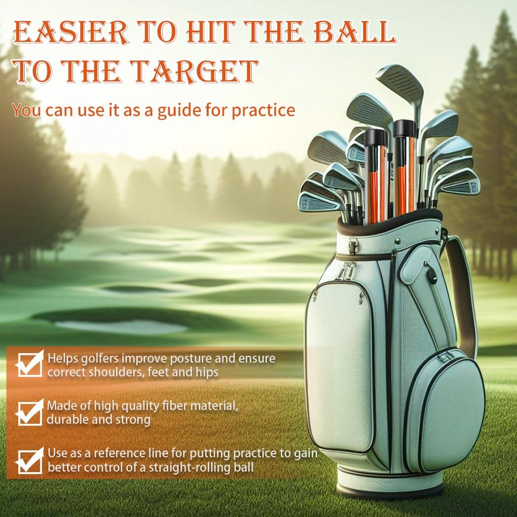 Golf Alignment Sticks (2 Sets) - Dude Golf