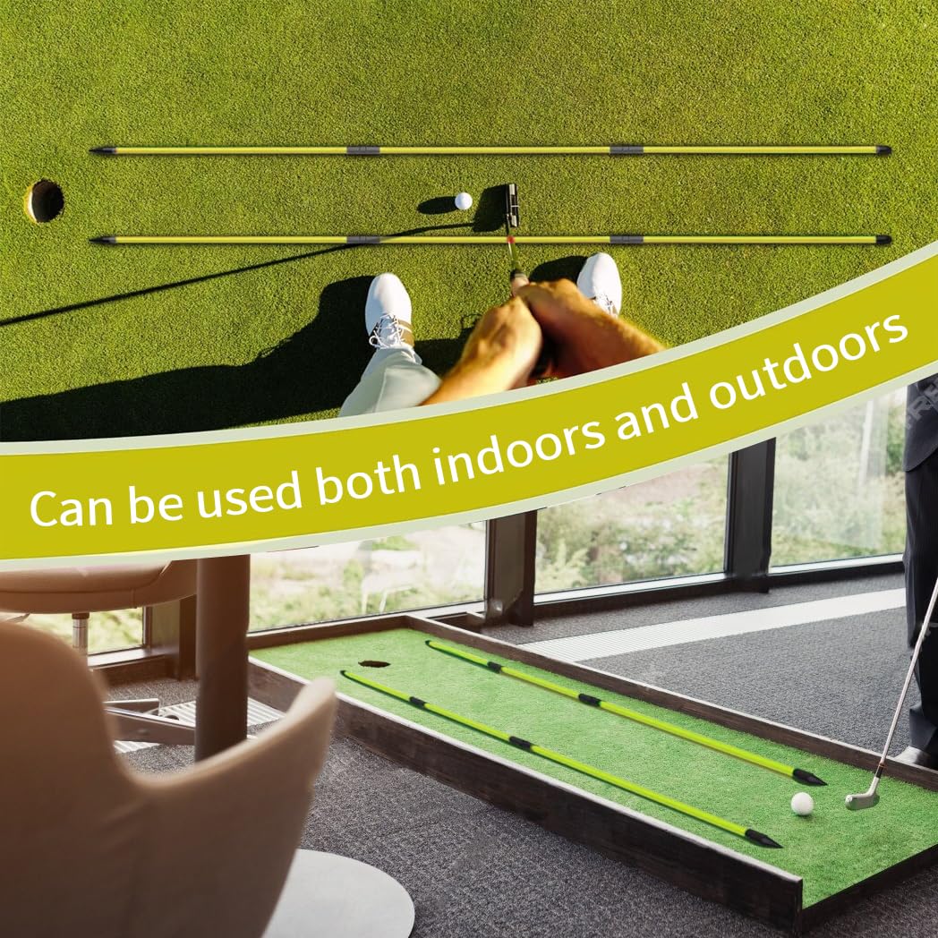 Golf Alignment Sticks (2 Sets) - Dude Golf