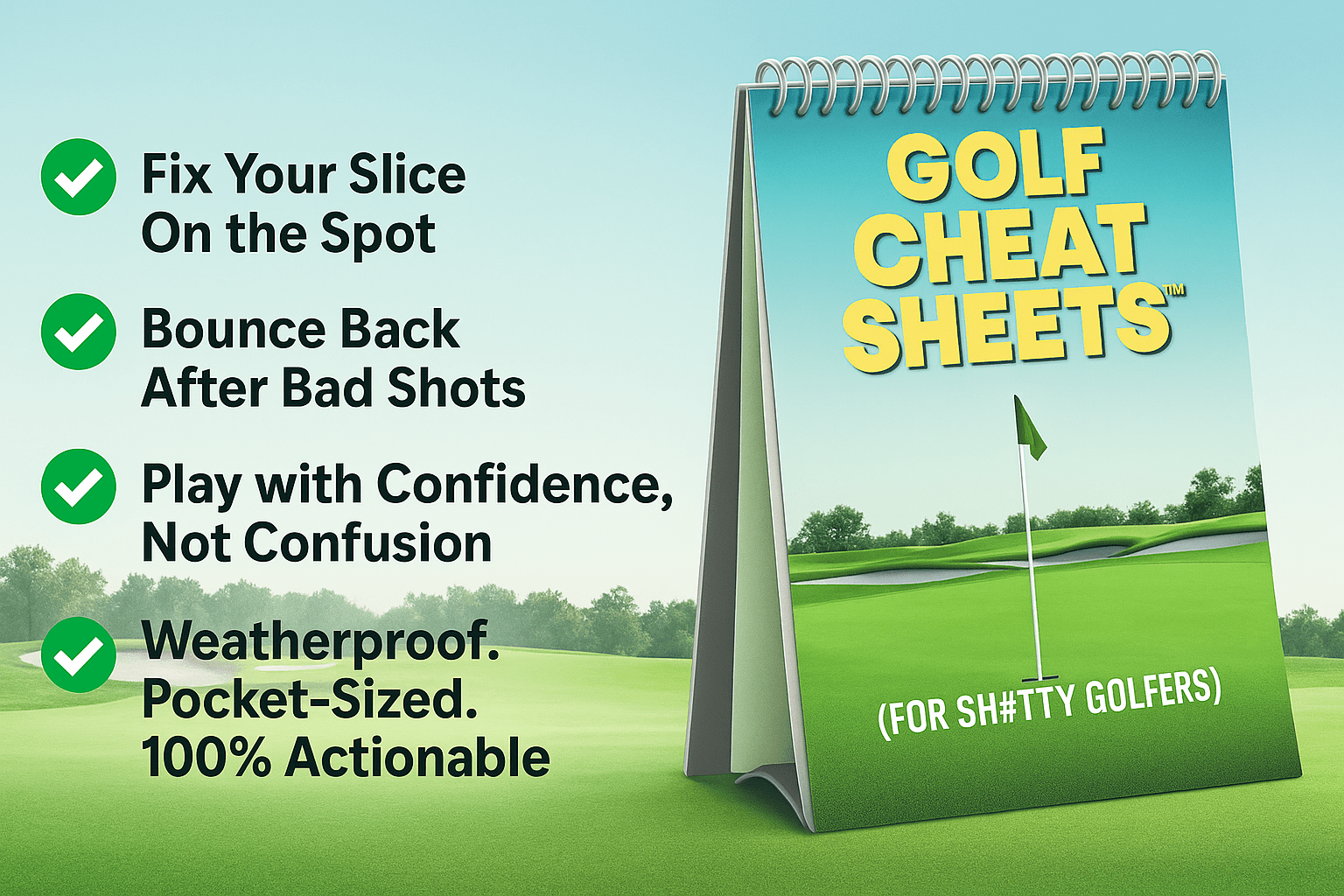 Golf Cheat Sheets [B3G2 FREE] - Dude Golf