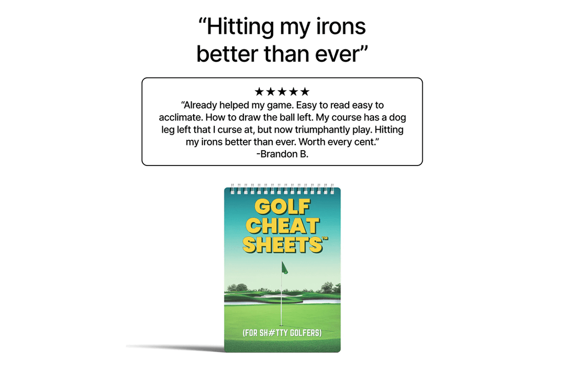Golf Cheat Sheets [B3G2 FREE] - Dude Golf