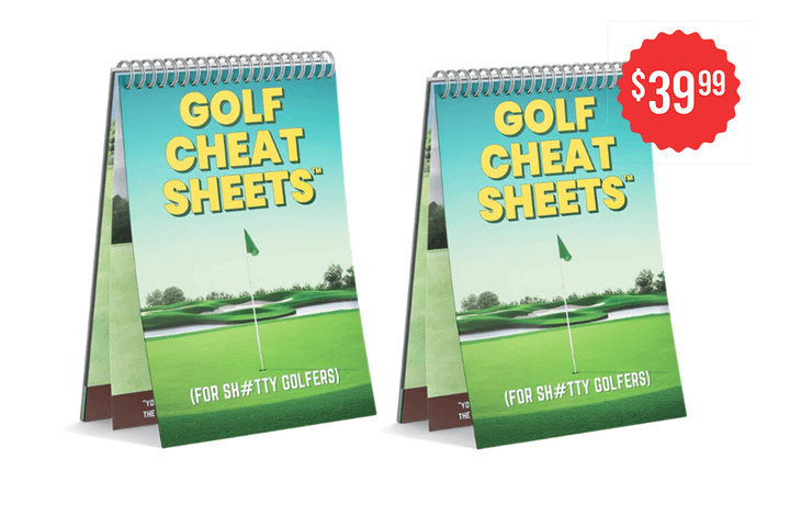 Golf Cheat Sheets Duo Pack - Dude Golf