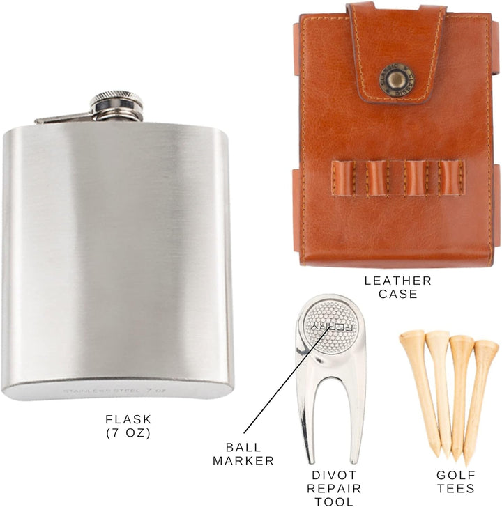 Golf Flask Gift Set - Dude Golf