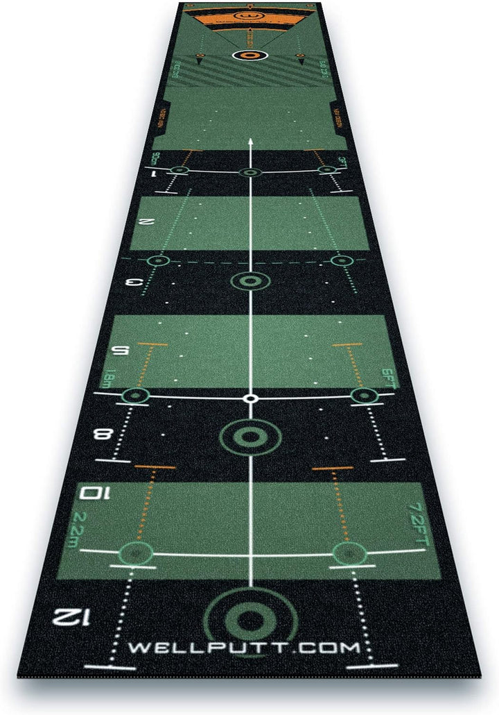 Golf Putting Training Mat (Classic Green 10ft) - Dude Golf