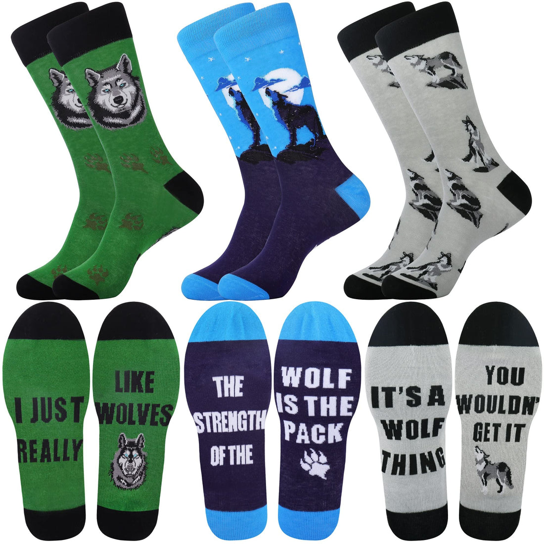 Mens Funny Fun Crazy Funky Dress Crew Socks - Dude Golf