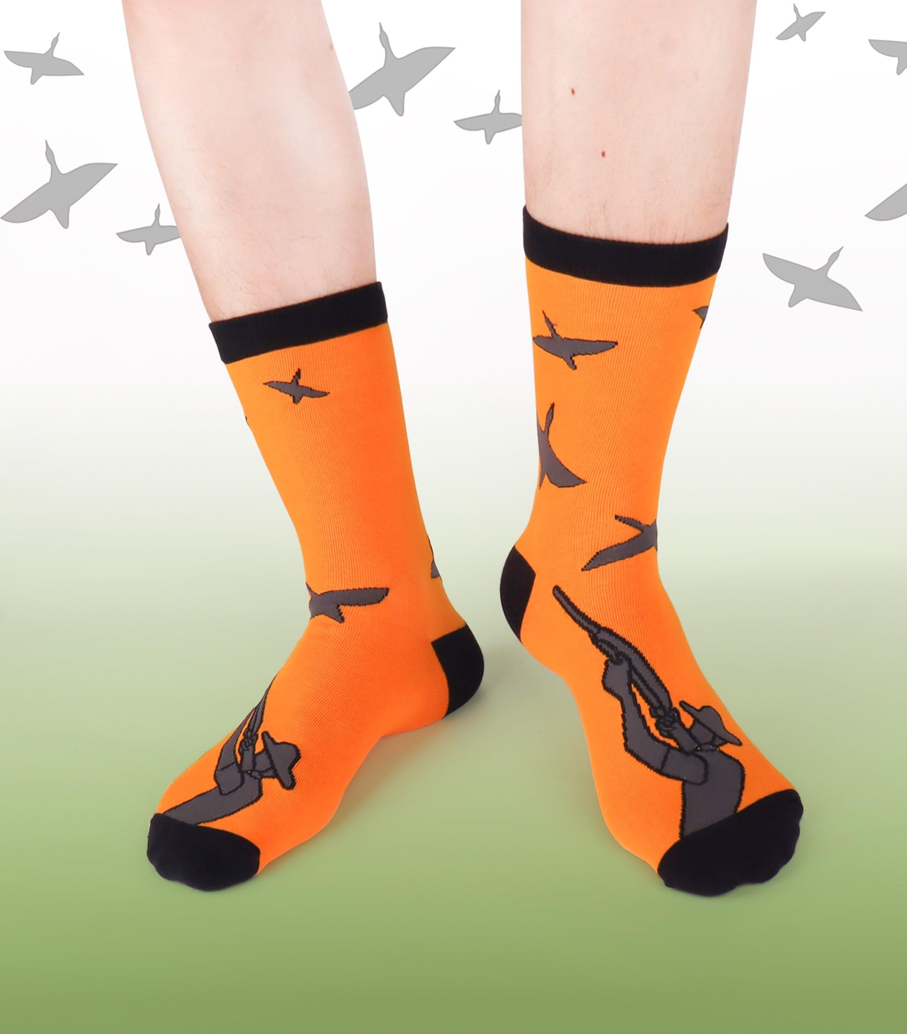 Mens Funny Fun Crazy Funky Dress Crew Socks - Dude Golf