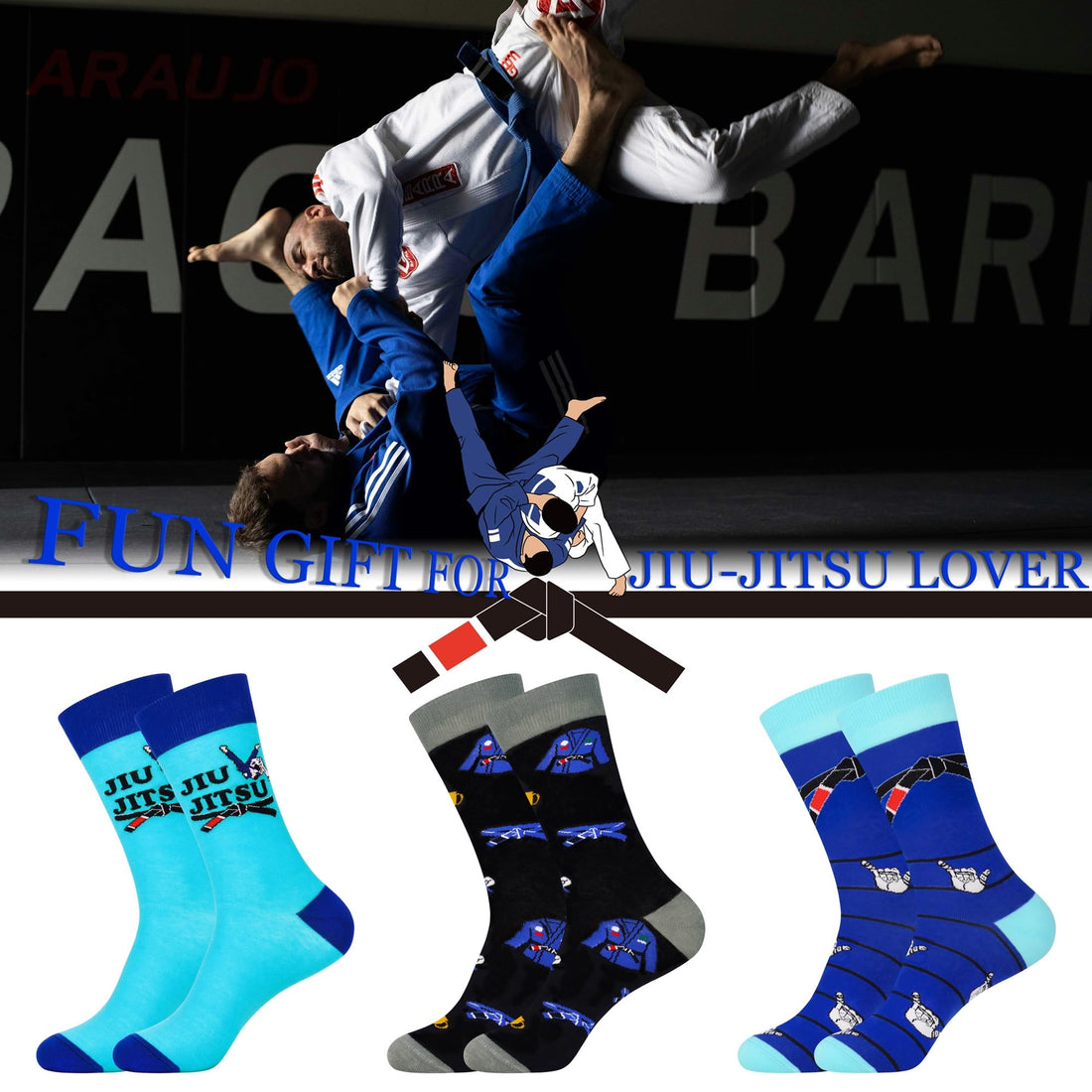 Mens Funny Fun Crazy Funky Dress Crew Socks - Dude Golf