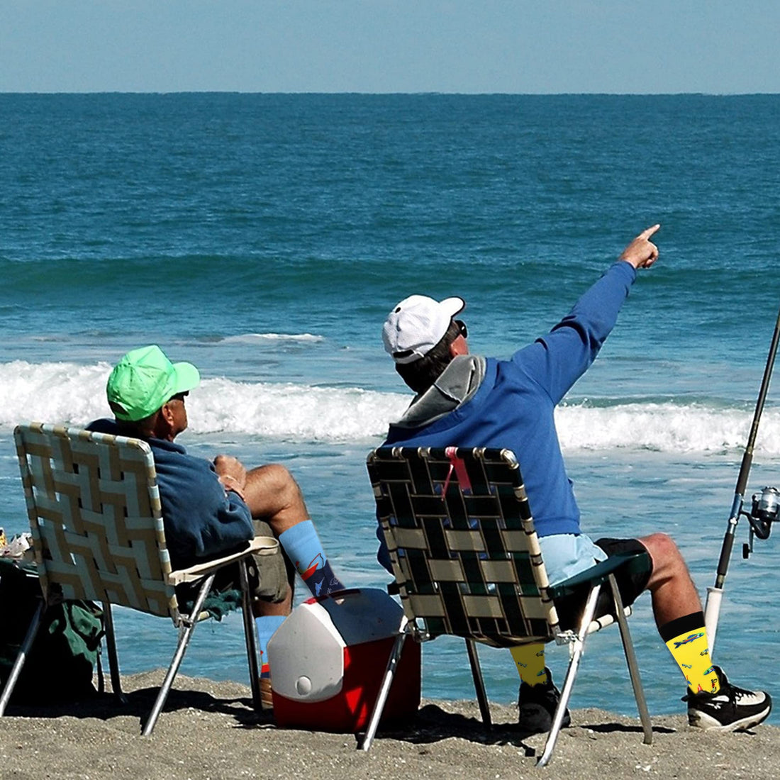 Mens Funny Fun Crazy Funky Dress Crew Socks - Dude Golf