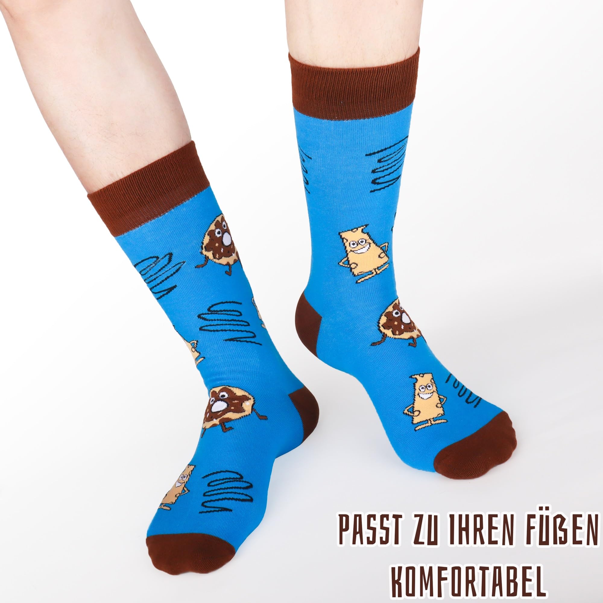 Mens Funny Fun Crazy Funky Dress Crew Socks - Dude Golf