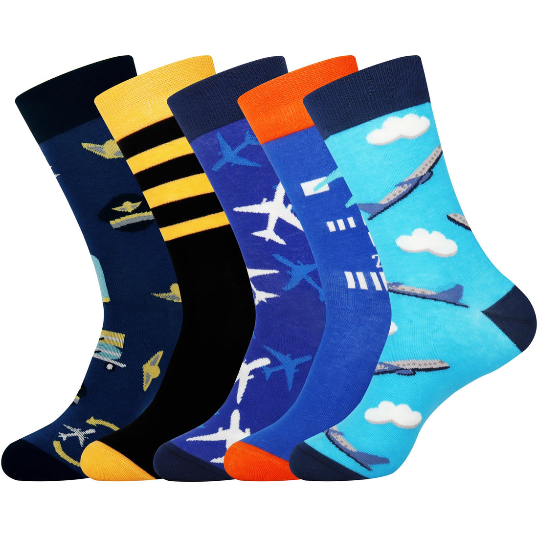 Mens Funny Fun Crazy Funky Dress Crew Socks - Dude Golf