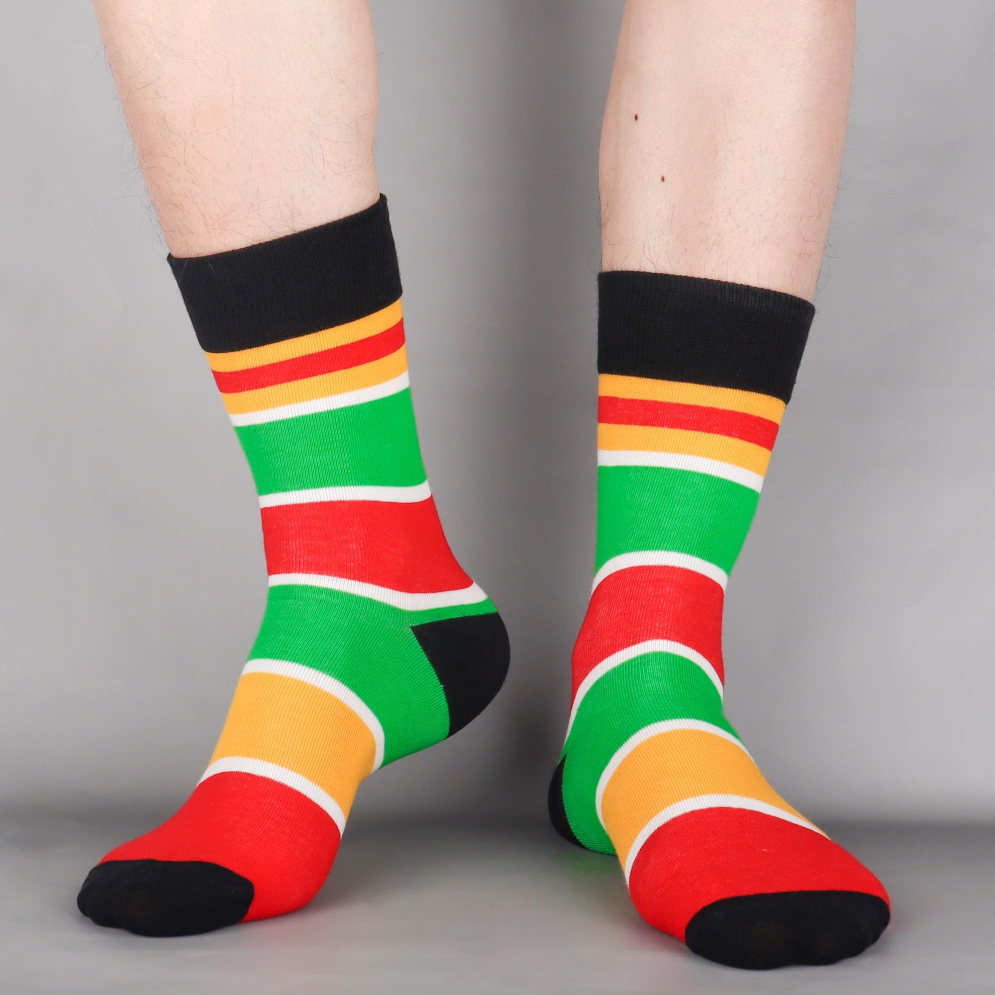Mens Funny Fun Crazy Funky Dress Crew Socks - Dude Golf