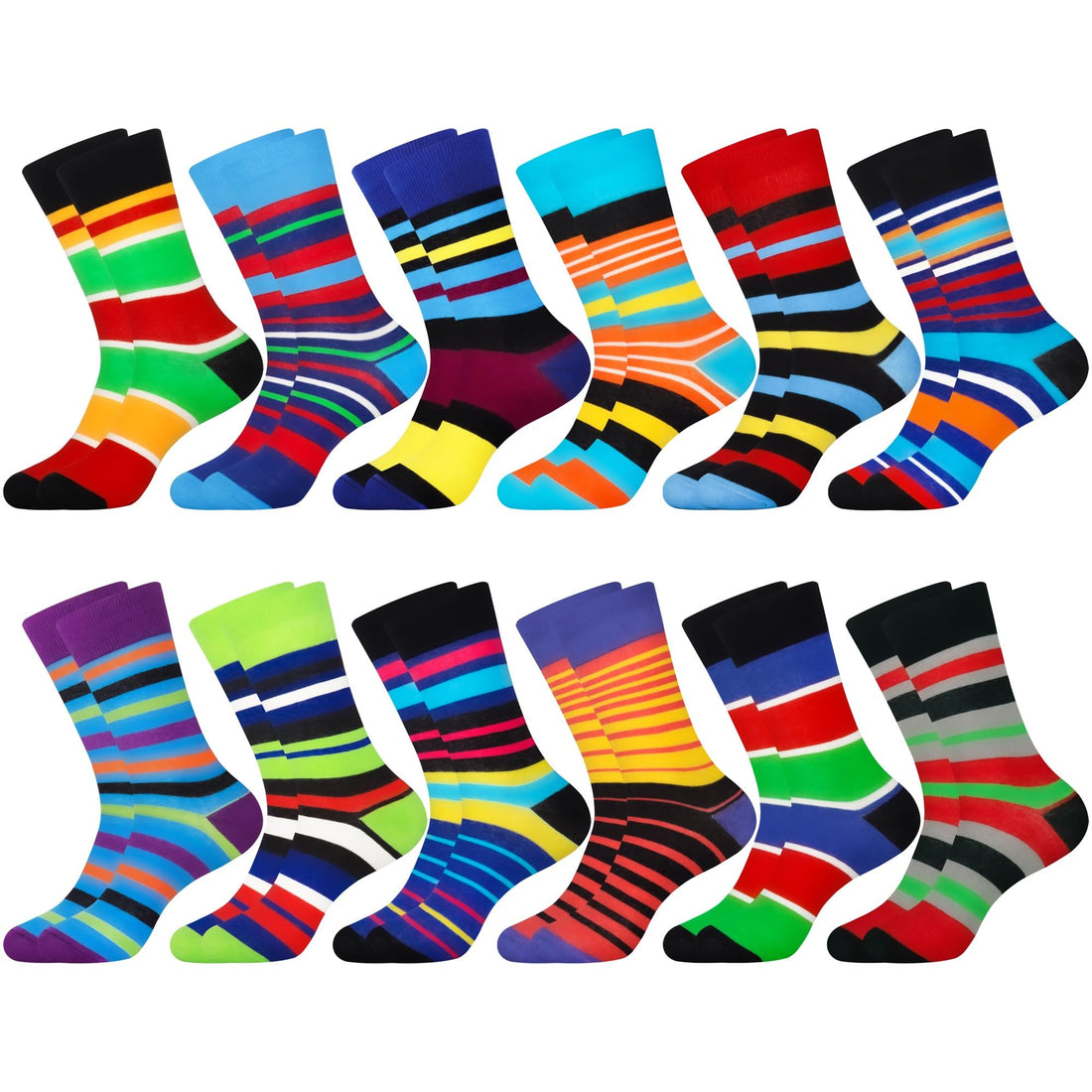 Mens Funny Fun Crazy Funky Dress Crew Socks - Dude Golf