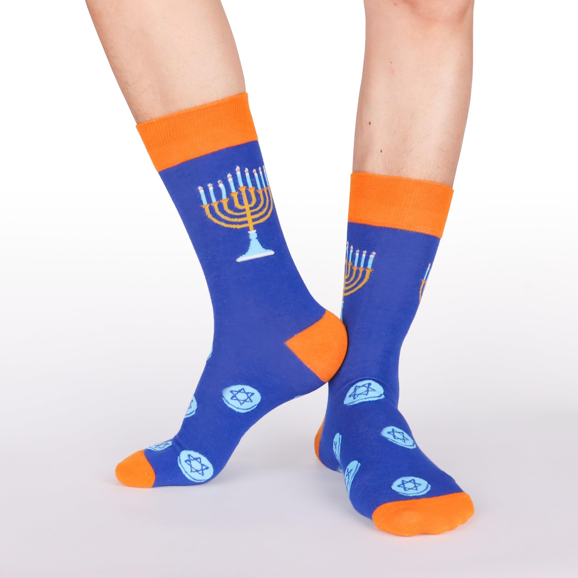 Mens Funny Fun Crazy Funky Dress Crew Socks - Dude Golf