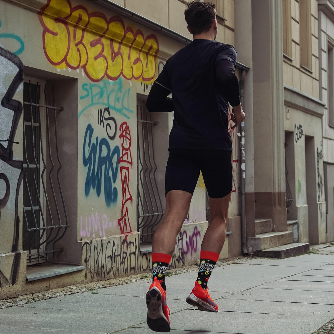 Mens Funny Fun Crazy Funky Dress Crew Socks - Dude Golf