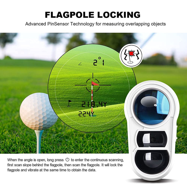 PinPoint Pro™ Rangefinder - 1000 - Yard Laser Accuracy - Dude Golf