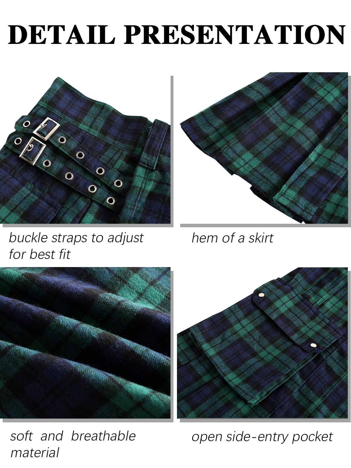 Scottish Tartan Kilt - Dude Golf