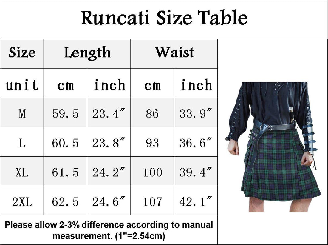 Scottish Tartan Kilt - Dude Golf