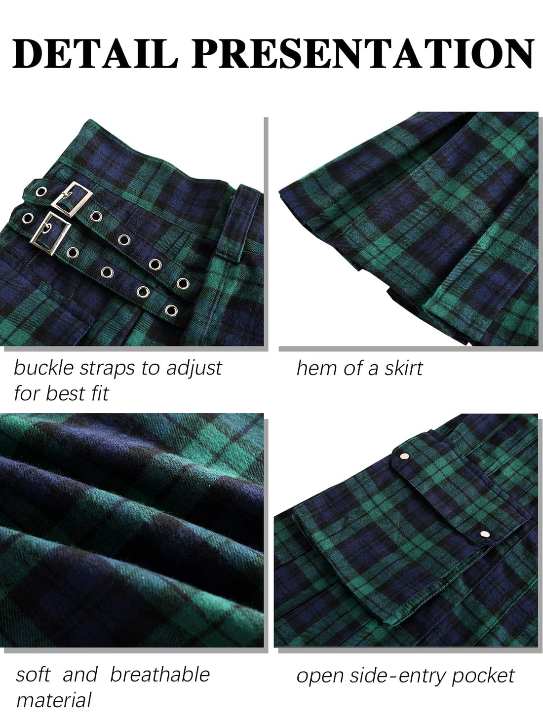 Scottish Tartan Kilt - Dude Golf
