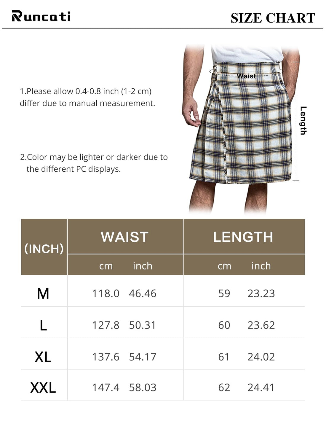 Scottish Tartan Kilt - Dude Golf