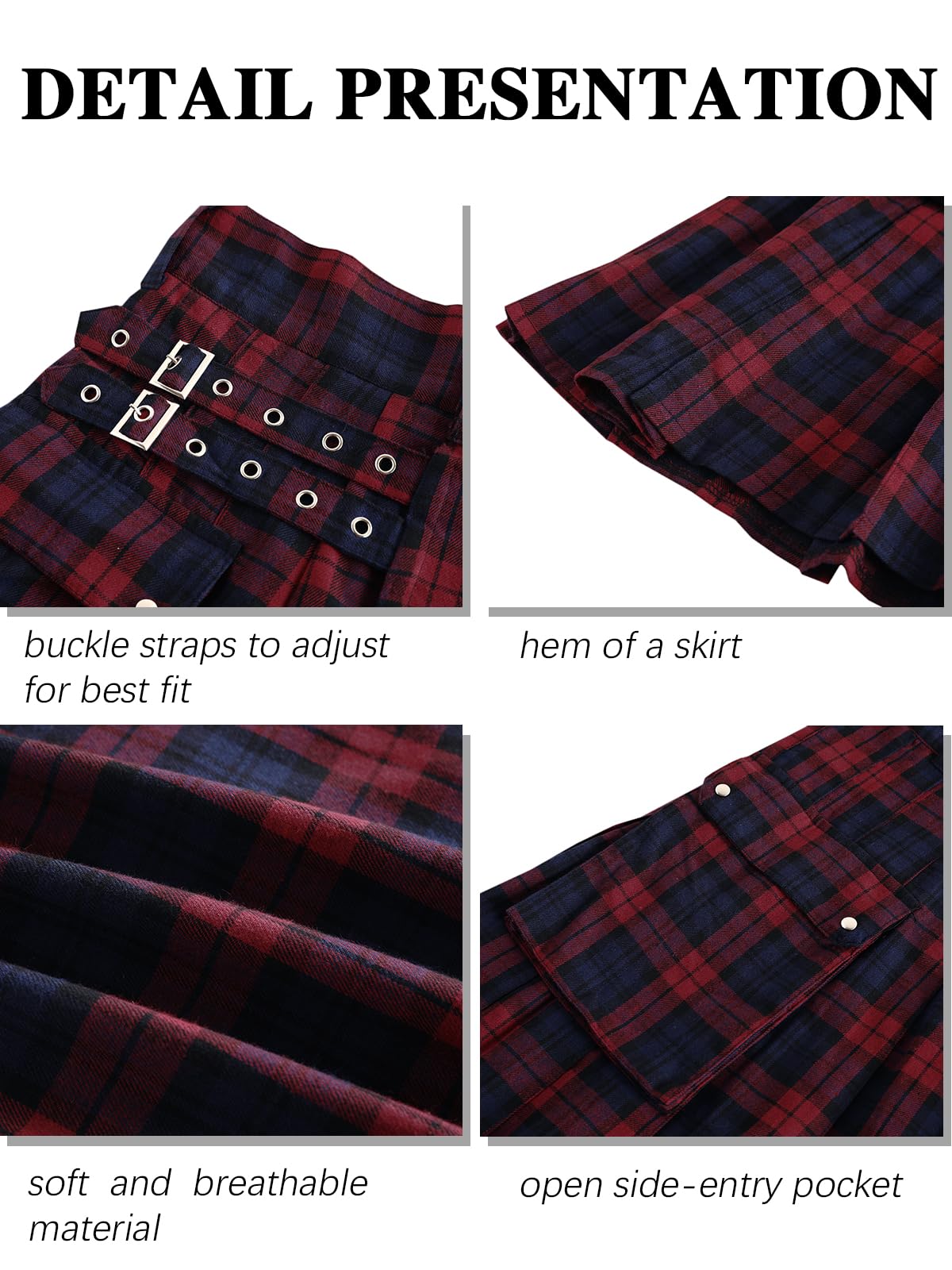 Scottish Tartan Kilt - Dude Golf