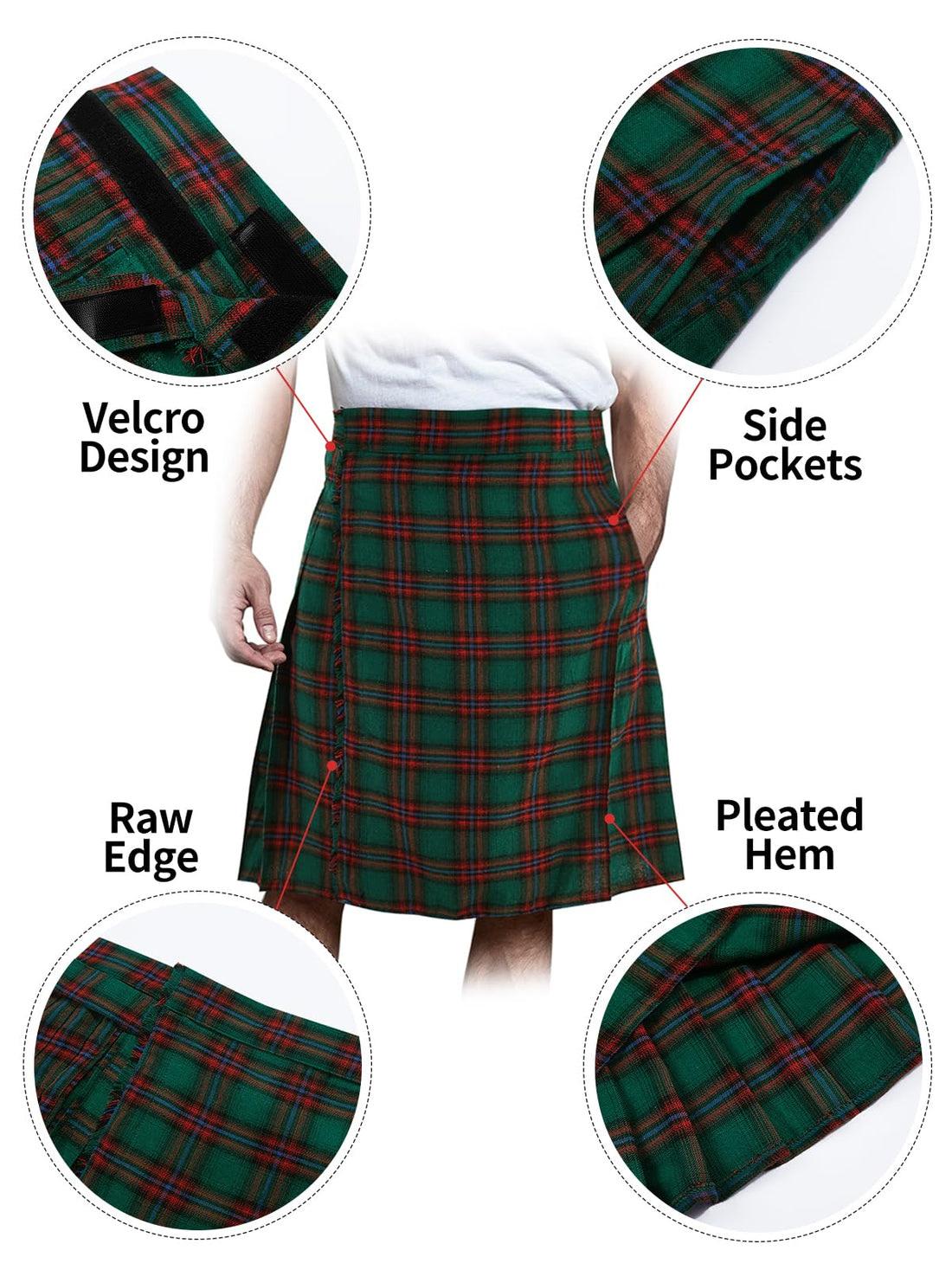 Scottish Tartan Kilt - Dude Golf