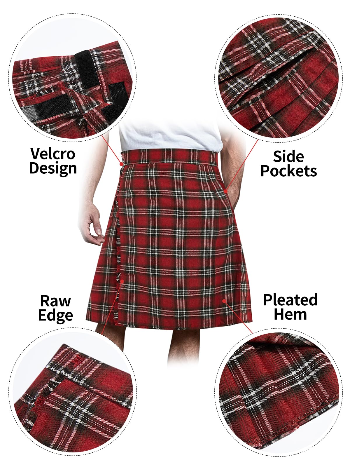 Scottish Tartan Kilt - Dude Golf