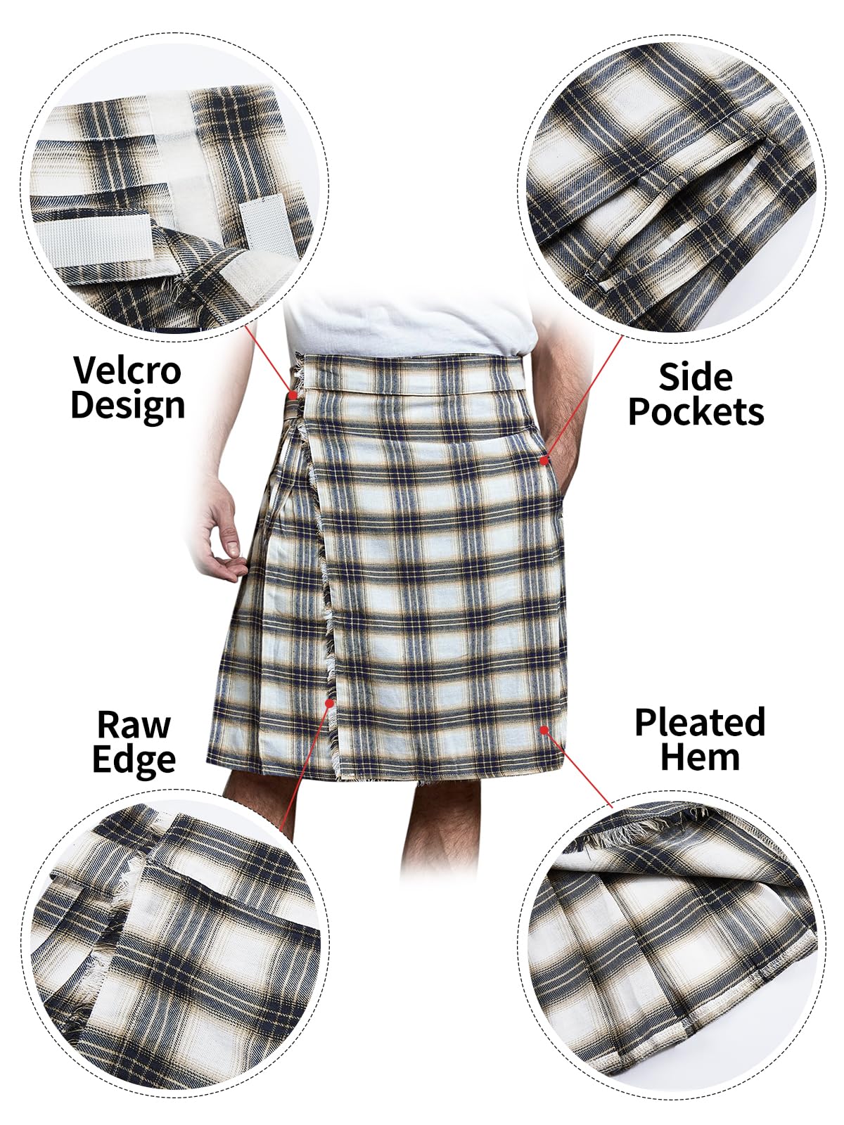 Scottish Tartan Kilt - Dude Golf