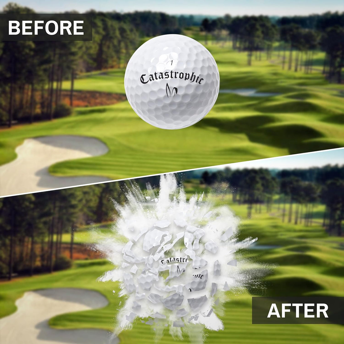 Shanker Golf Exploding Balls - Prank Balls That Explode on Impact - Dude Golf