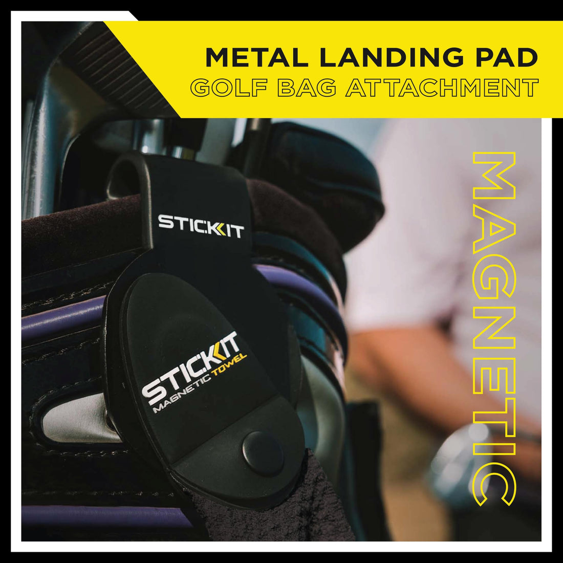 STICKIT Magnetic Golf Towel - Dude Golf