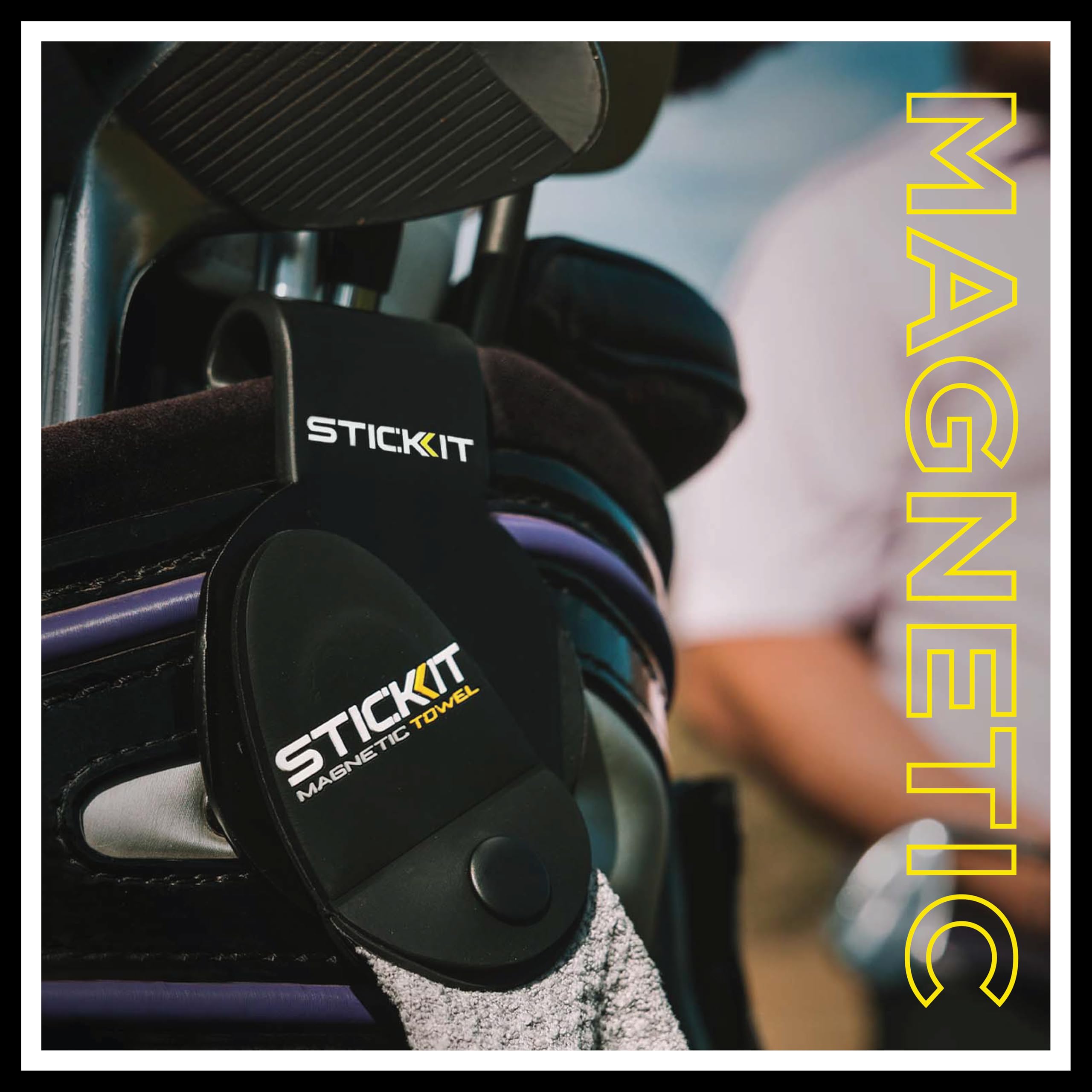 STICKIT Magnetic Golf Towel - Dude Golf