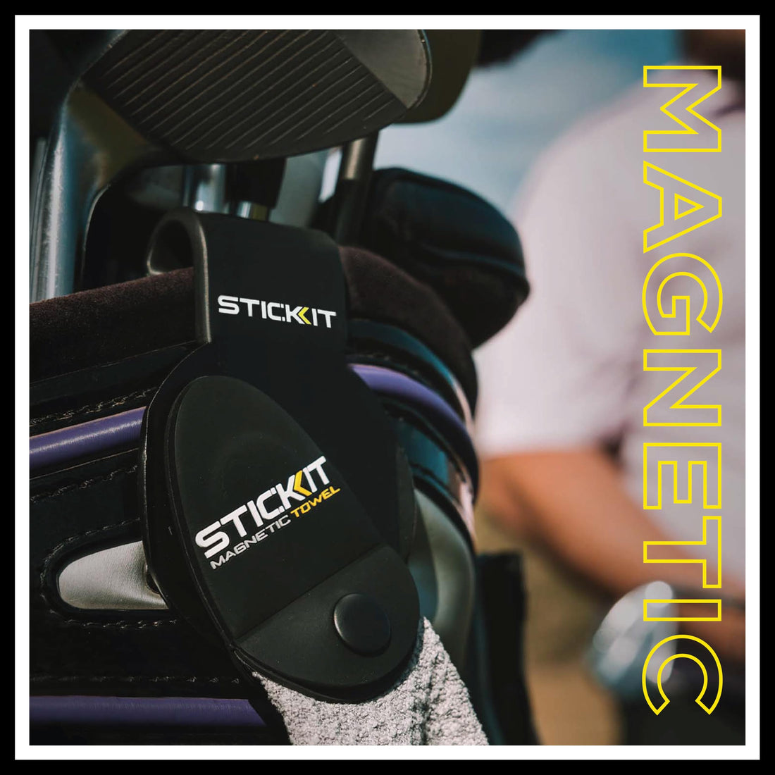 STICKIT Magnetic Golf Towel - Dude Golf