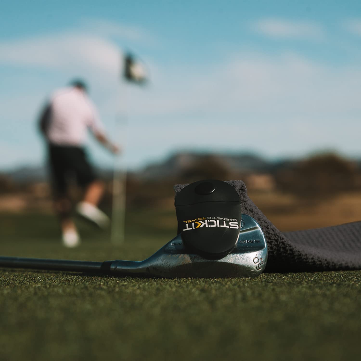 STICKIT Magnetic Golf Towel - Dude Golf