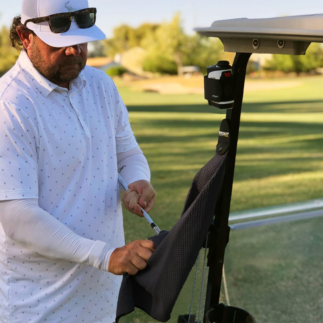 STICKIT Magnetic Golf Towel - Dude Golf